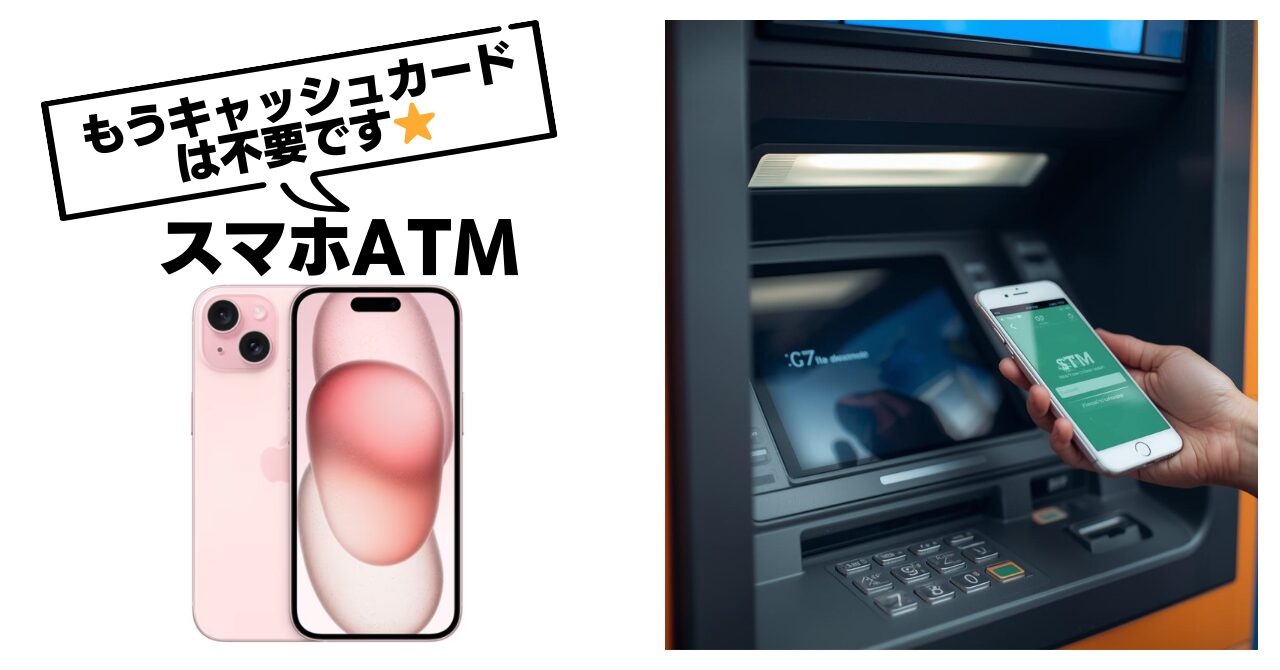 キャッシュカードを財布に入れたくない人へ。スマホだけでATMが使える時代です💳